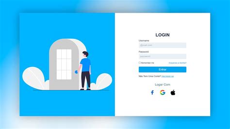 tela de login .